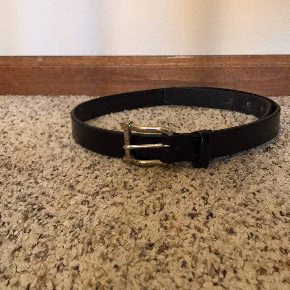Black Leather Belt from Ledbury size 36